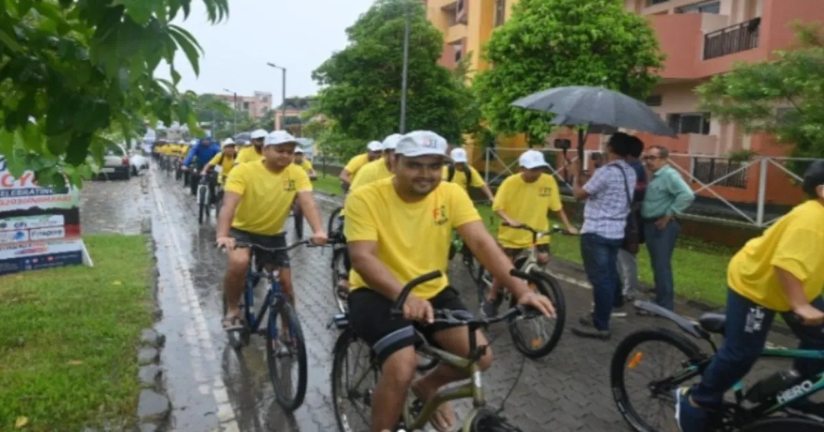 Raksha Khadse Leads CWG 2030 Fit India Cycling Event In Guwahati