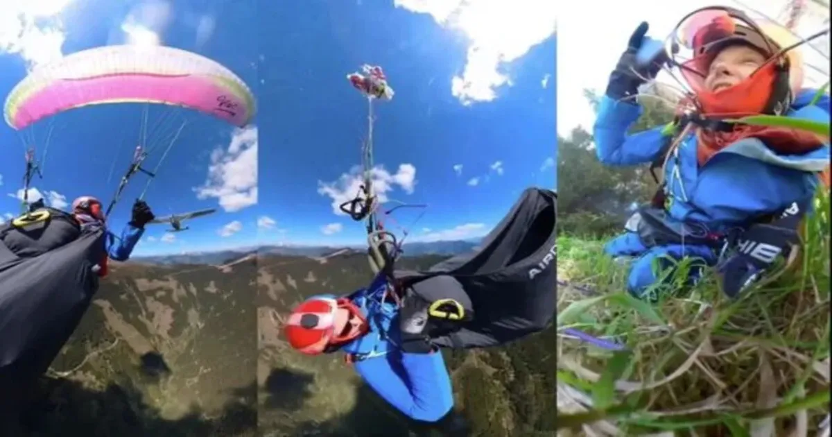 Plane Collides With Paraglider In Dangerous Mid-Air Aviation Incident