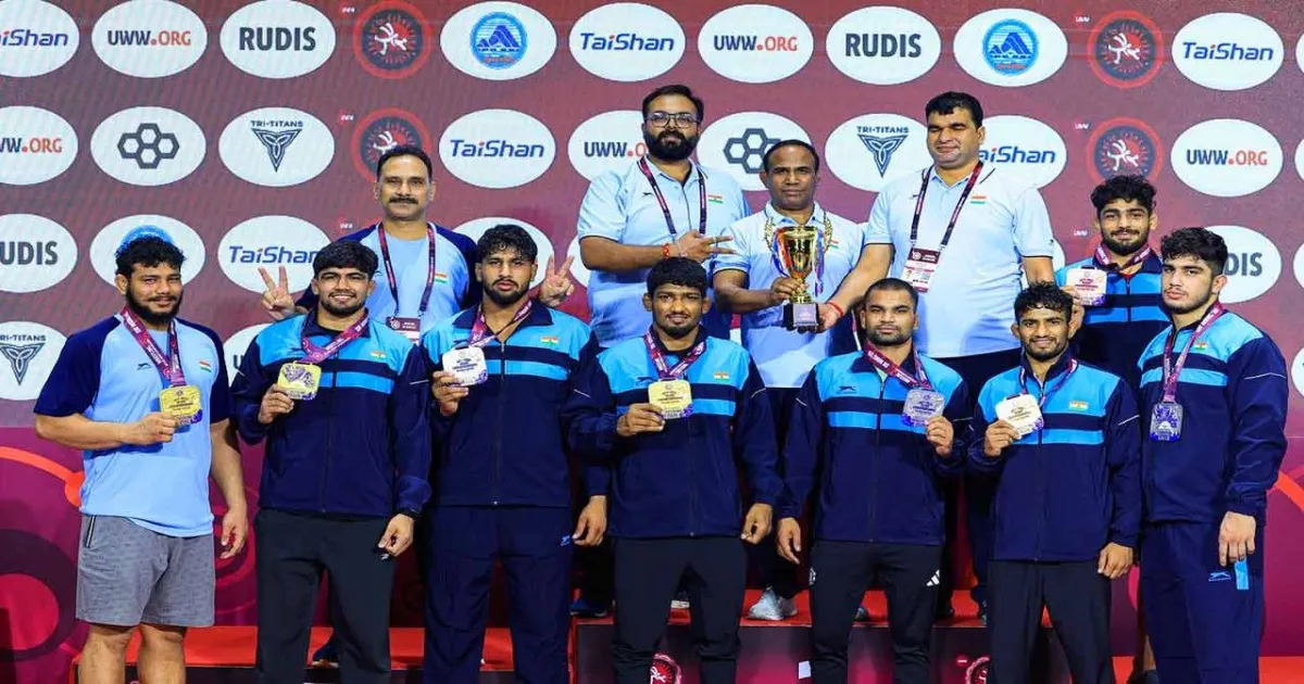 India Crowned Champions with 27 Medals at U23 Asian Freestyle Wrestling
