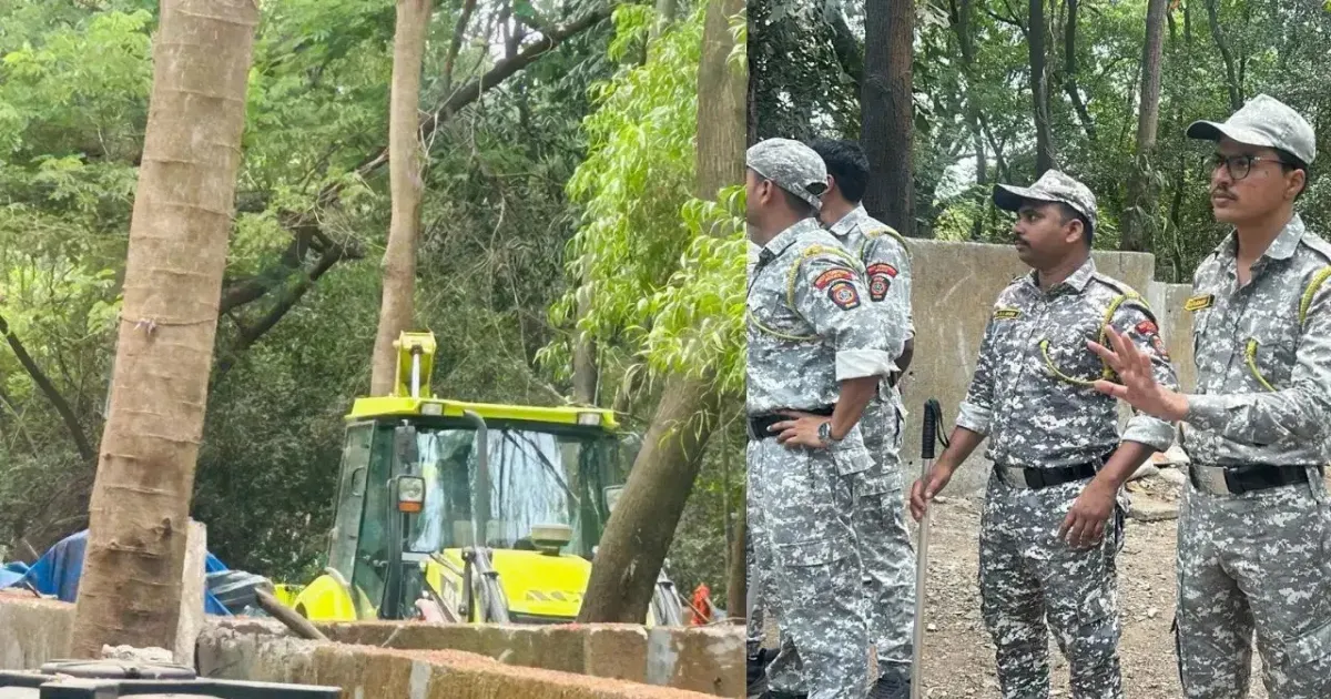 Mumbai: Aarey Colony Sees Unauthorised Dargah Demolition Under Police Protection