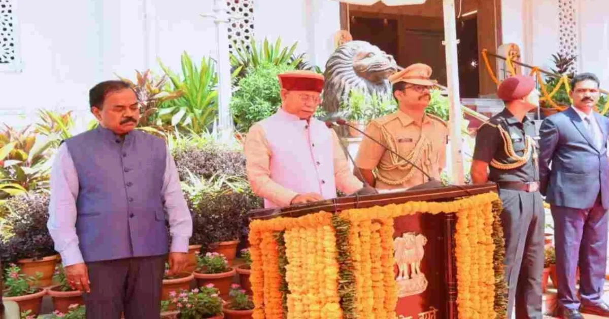Governor Unfurls National Flag, Pays Tribute On Telangana Formation Day