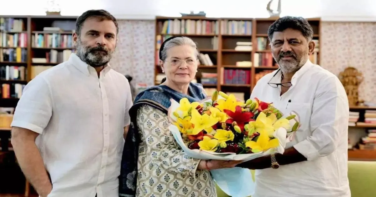 DK Shivakumar Acknowledges Gandhi Family’s Role Ahead of Karnataka CM Oath