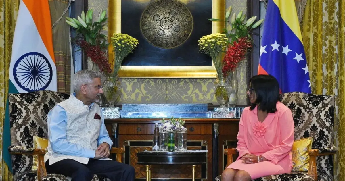 Jaishankar Meets Delcy Rodríguez in New Delhi, Discusses India–Venezuela Cooperation
