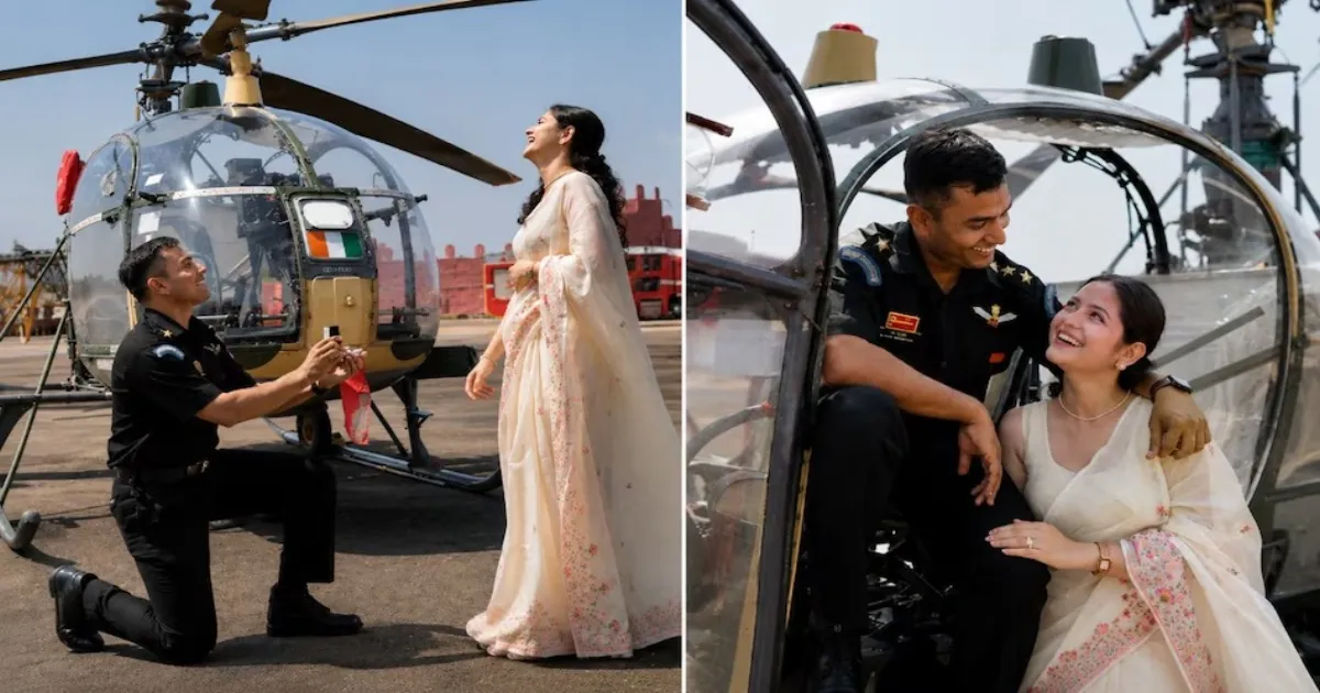 Uniform, Helicopter, and a Ring: Nashik Ceremony Moment Goes Viral'