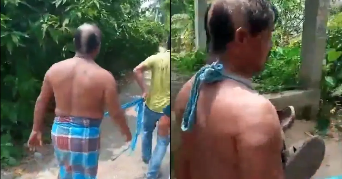 Howrah Villagers Shave TMC Leader's Head, Garland Him With Shoes Over Extortion Claims