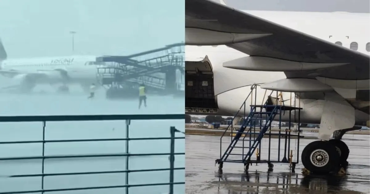 Three Air India Aircraft Damaged After Ground Equipment Moves In Delhi Airport Storm