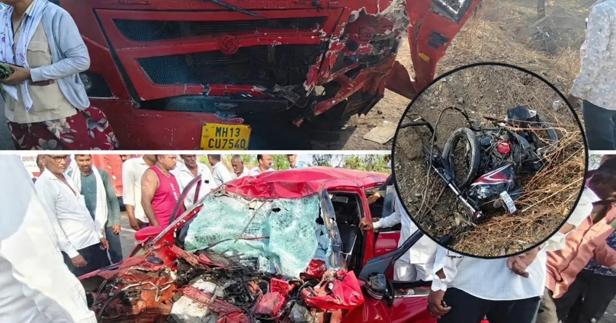 Six People Killed in Major Car and Motorcycle Collision in Maharashtra’s Jalgaon District