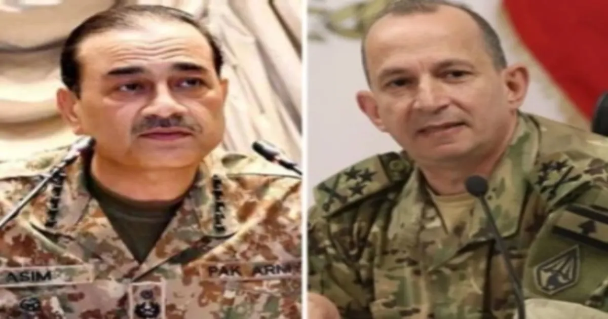 Lebanese Army Chief Meets Pakistan’s General Asim Munir To Discuss Security Situation