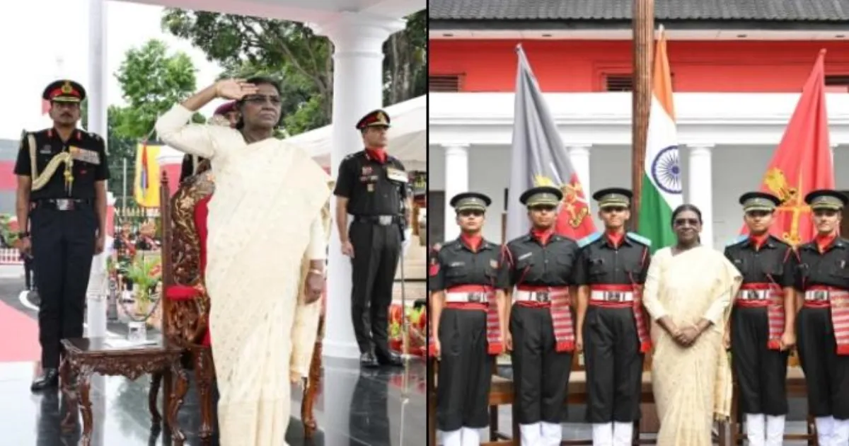 President Murmu Reviews IMA Passing Out Parade; NDA Women Cadets Commissioned