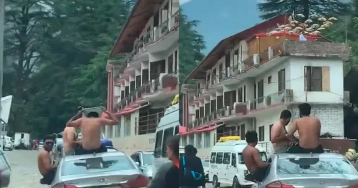 Risky Ride In Kasol: Tourists Caught In Dangerous Moving Car Stunt