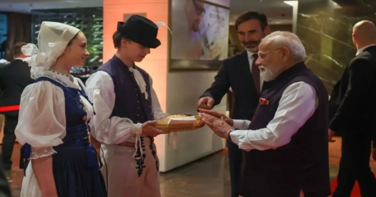PM Modi Receives Historic Welcome In Bratislava During First India PM Visit