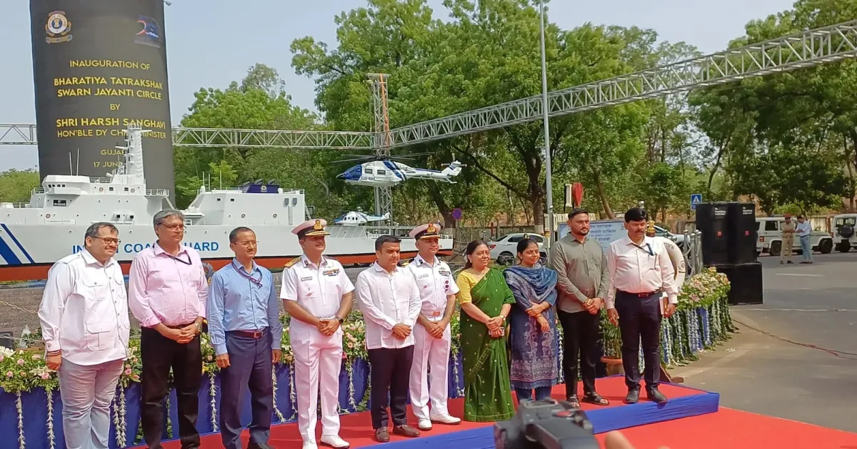 Gujarat Inaugurates India’s First Public Traffic Circle Honouring Indian Coast Guard In Gandhinagar
