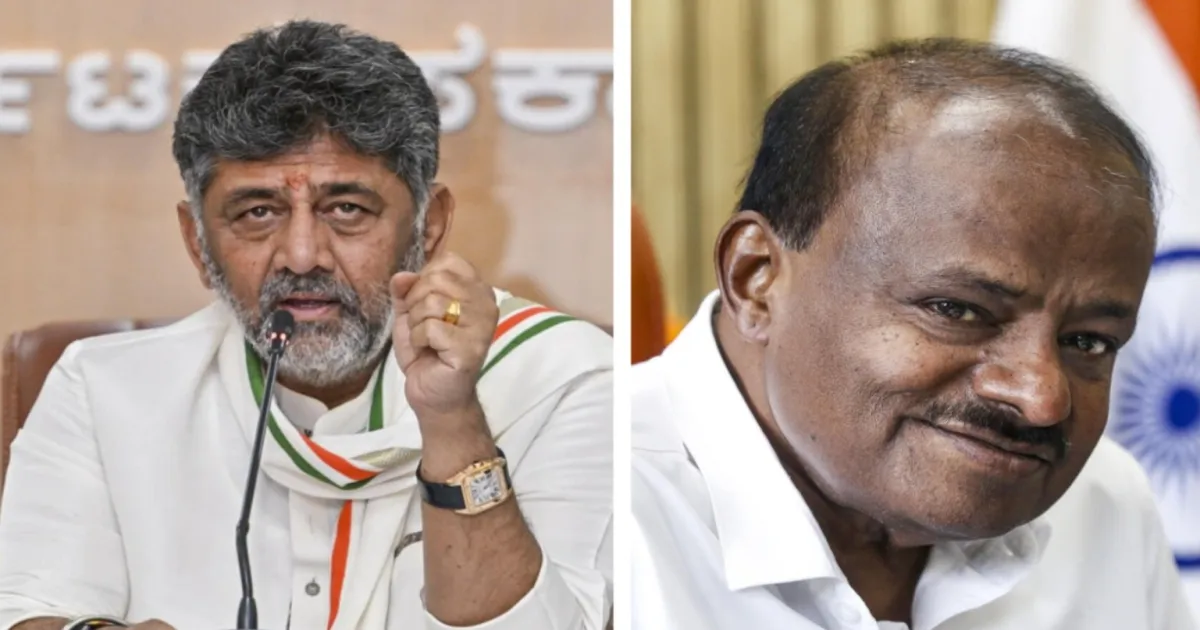 Shivakumar And Kumaraswamy Trade Charges Over Controversial Bidadi Township Land Plan