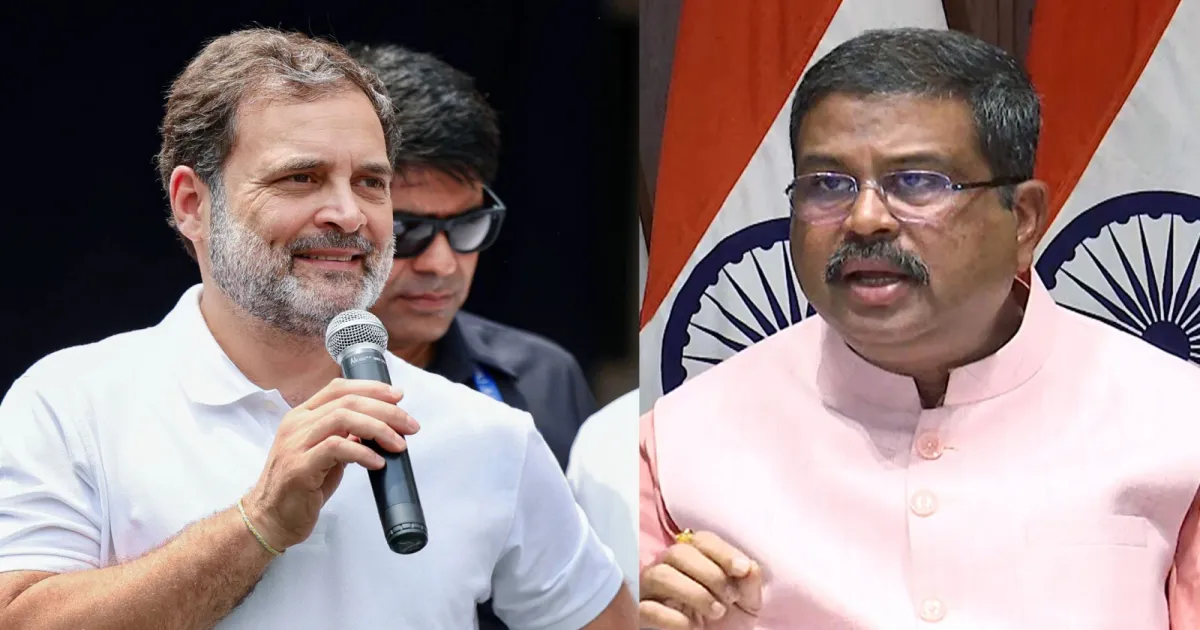 Political Firestorm Erupts As Rahul Gandhi And Dharmendra Pradhan Clash Over Clip