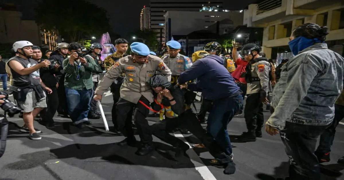 Indonesian Police Detain Dozens Amid Widespread Anti-Government Protests In Multiple Cities