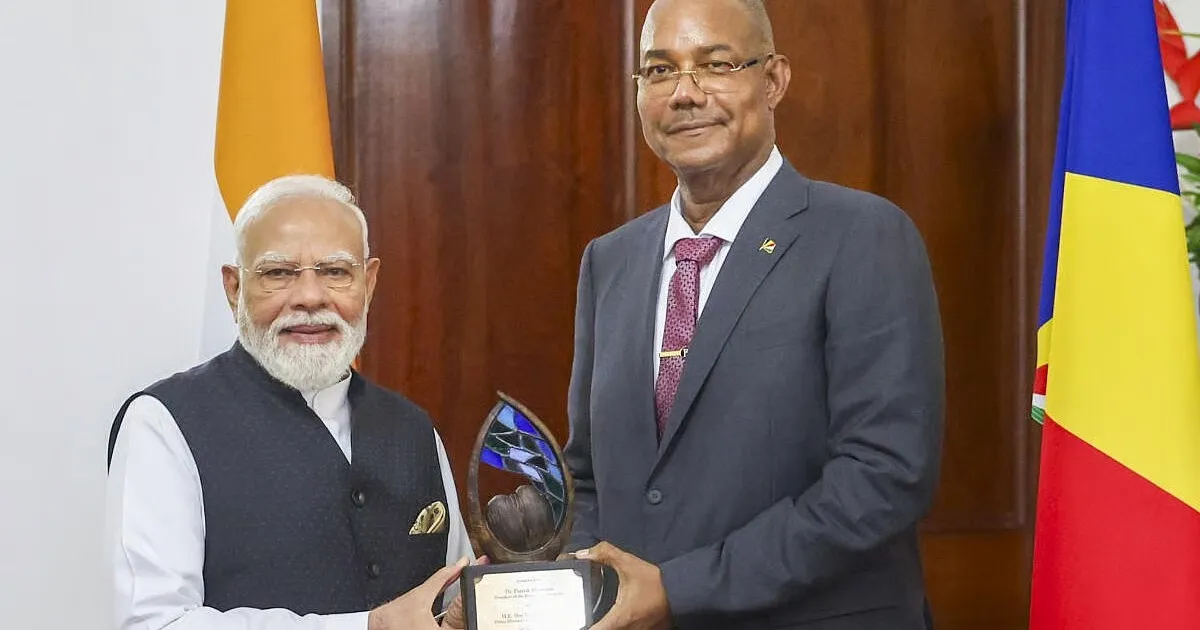 Seychelles Awards PM Modi ‘Guardian Of The Blue Horizon’ Title For Maritime Leadership