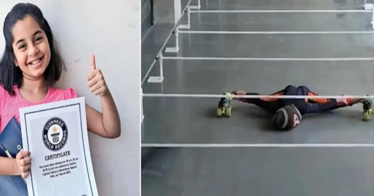 Eight-Year-Old From Ahmedabad Sets Limbo Skating World Record Under 16 Cm Bar
