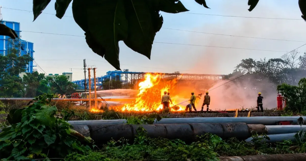 Bengal's Haldia Refinery Hit By Naphtha Pipeline Fire, Fifteen People Injured