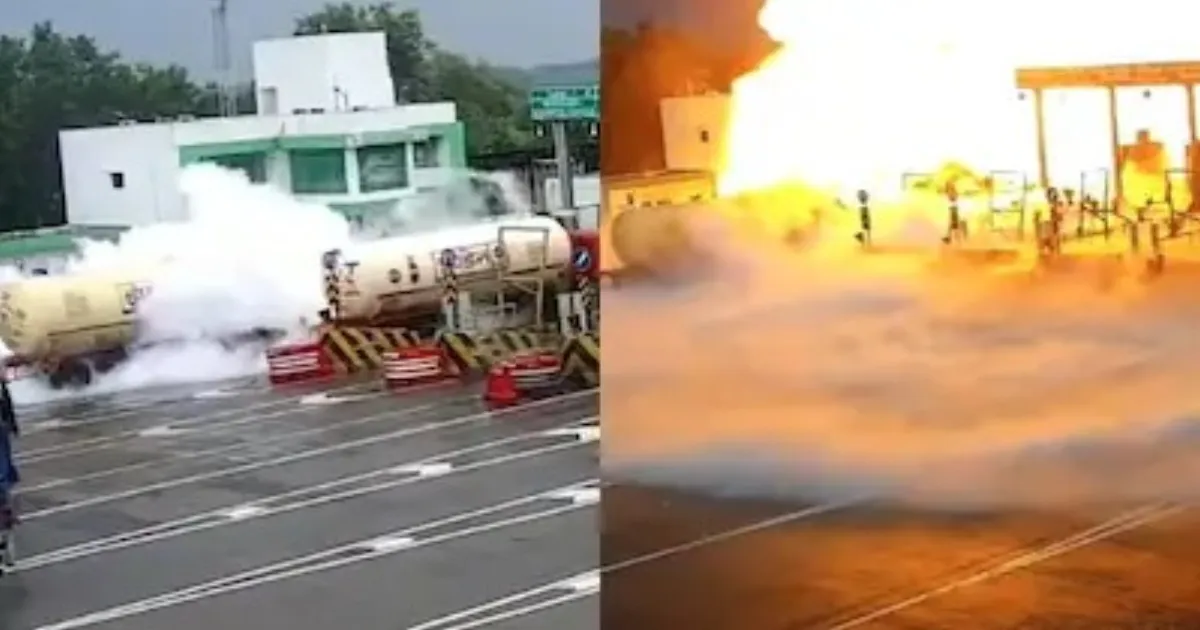 LPG Tanker Explodes At Uttar Pradesh Toll Booth, Four People Killed