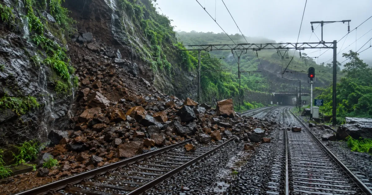 Karjat-Lonavala Ghat Landslides Trigger Rail Disruptions; Central Railway Issues Helpline Numbers