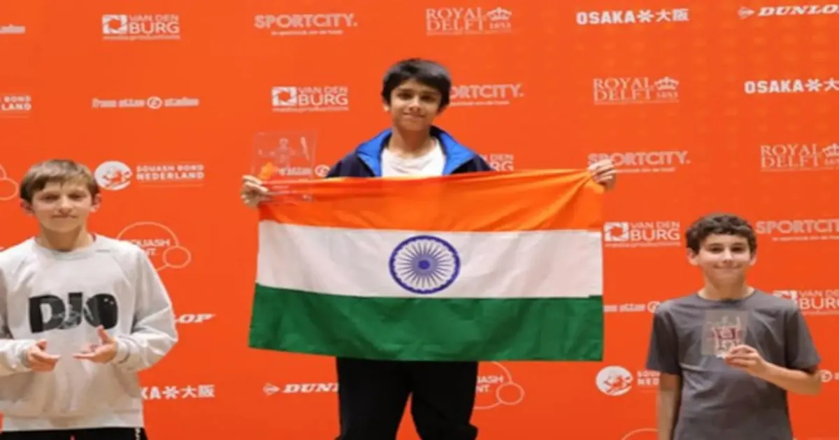 India’s Amarya Bajaj Triumphs At Dutch Junior Open Under-13 Squash Championship