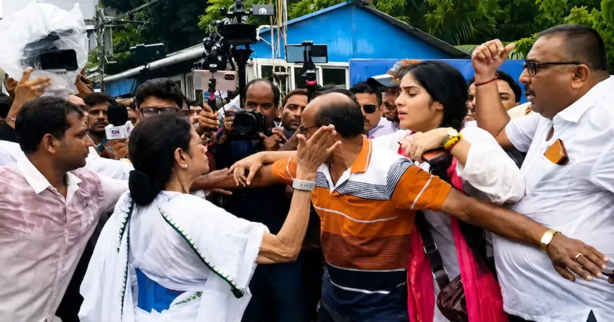 Political Storm Erupts After Mamata Banerjee’s Alleged Slap Incident At Baruipur Protest