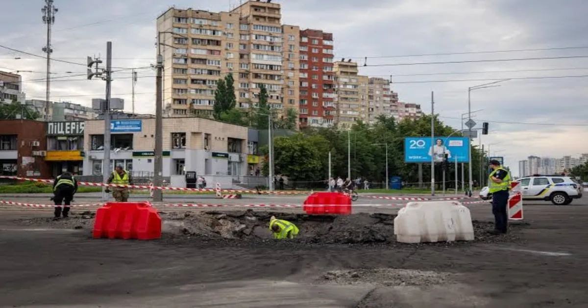 Russian Missile And Drone Strikes Injure 11 In Kyiv, Ukraine Hits Vessels