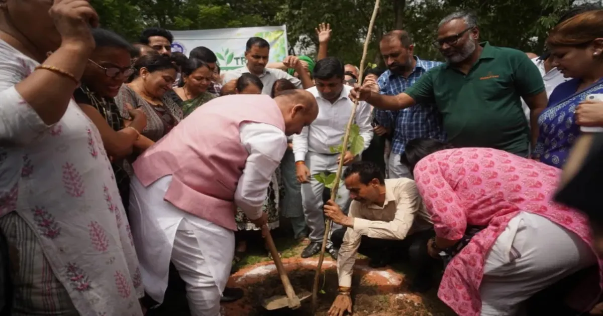 Delhi Assembly Speaker Launches Major Tree Plantation Drive In Rohini
