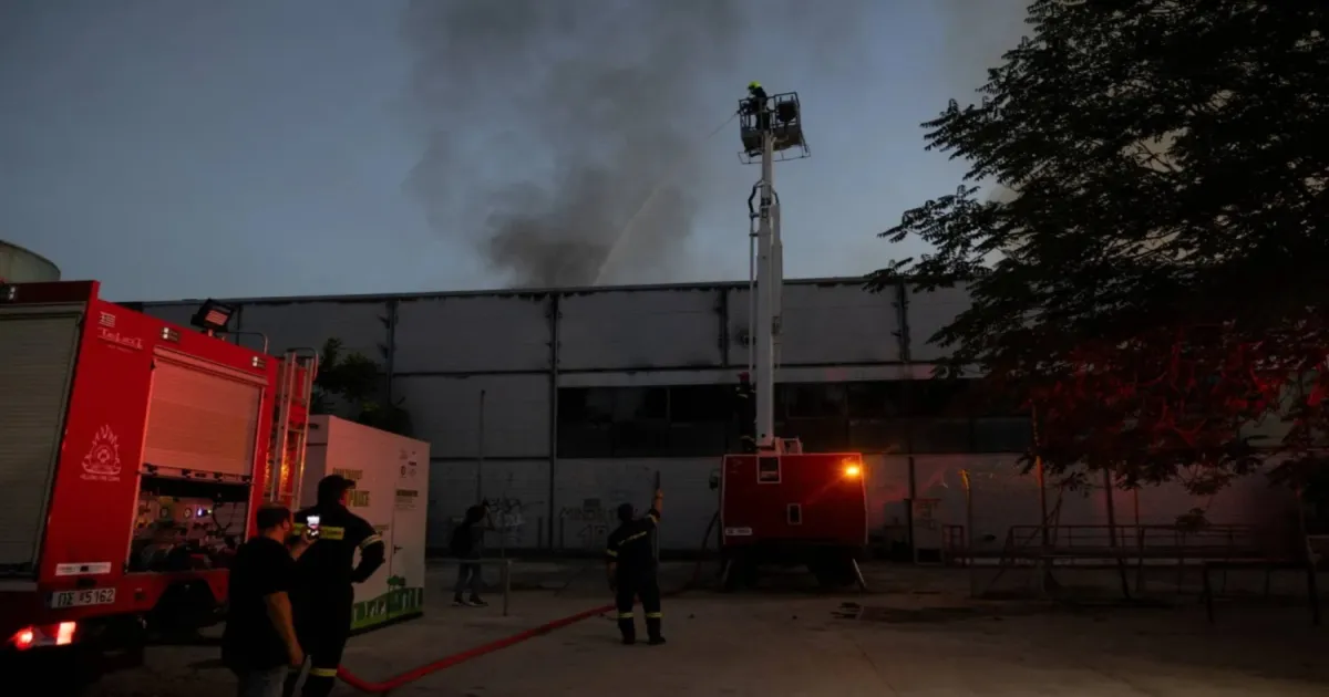 Fire Severely Damages Athens 2004 Olympic Badminton Hall, Roof Collapses