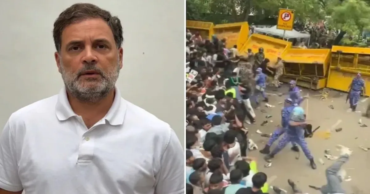 Rahul Gandhi Reacts To Police Action During CJP March Involving Students