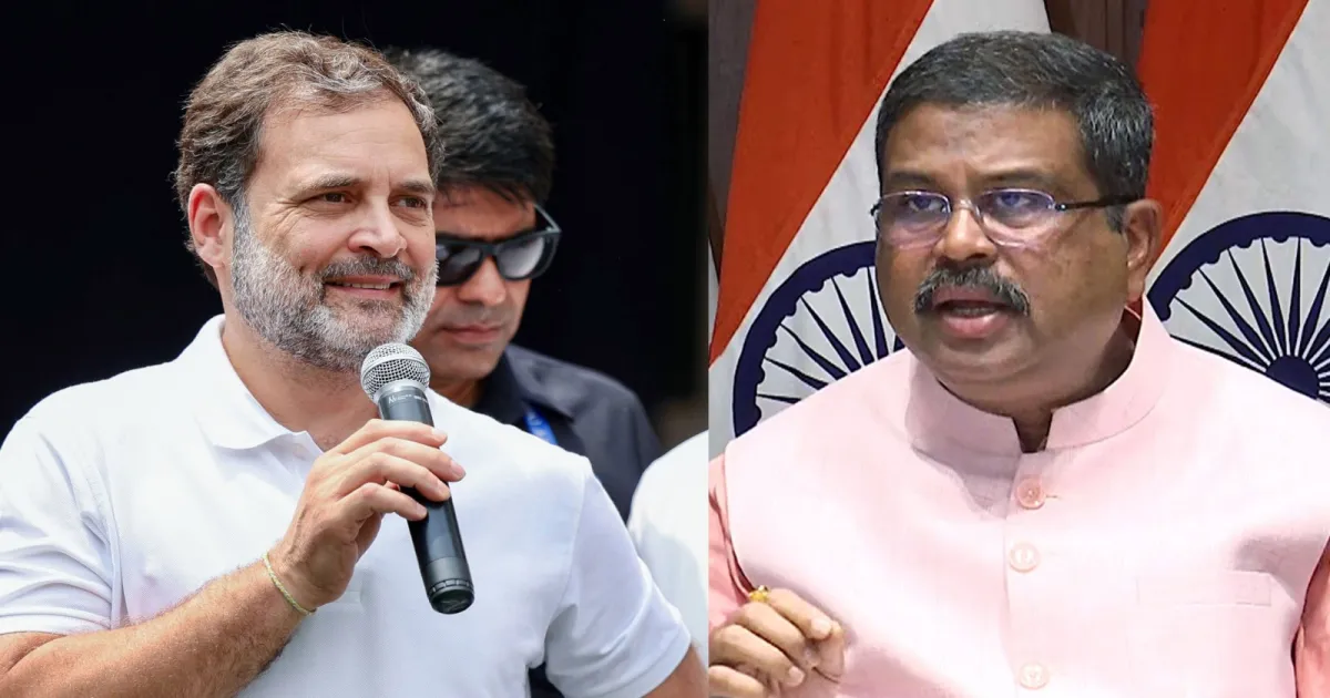 Pradhan Breaks Silence On CJP Protest, Targets Rahul Gandhi Over Student Issues