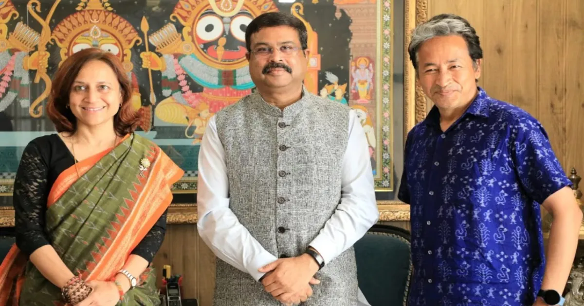 Dharmendra Pradhan's Post With Sonam Wangchuk And Wife Resurfaces Online