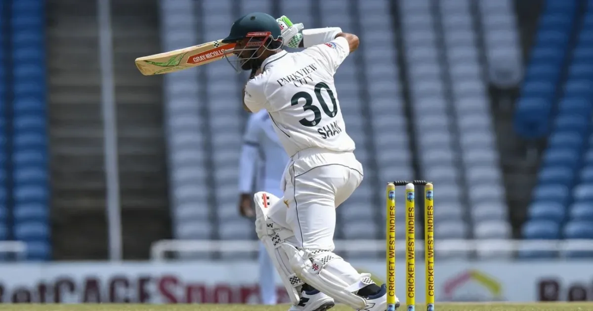 Shan Masood Anchors Pakistan's Recovery As Team Reaches 199-3 Against West Indies