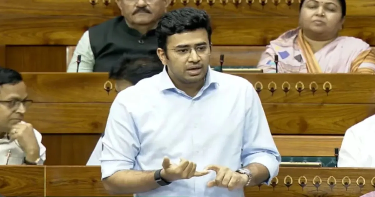 Tejasvi Surya Takes Aim At Congress With ‘Delulu’ Remark On Paper Leak Bill