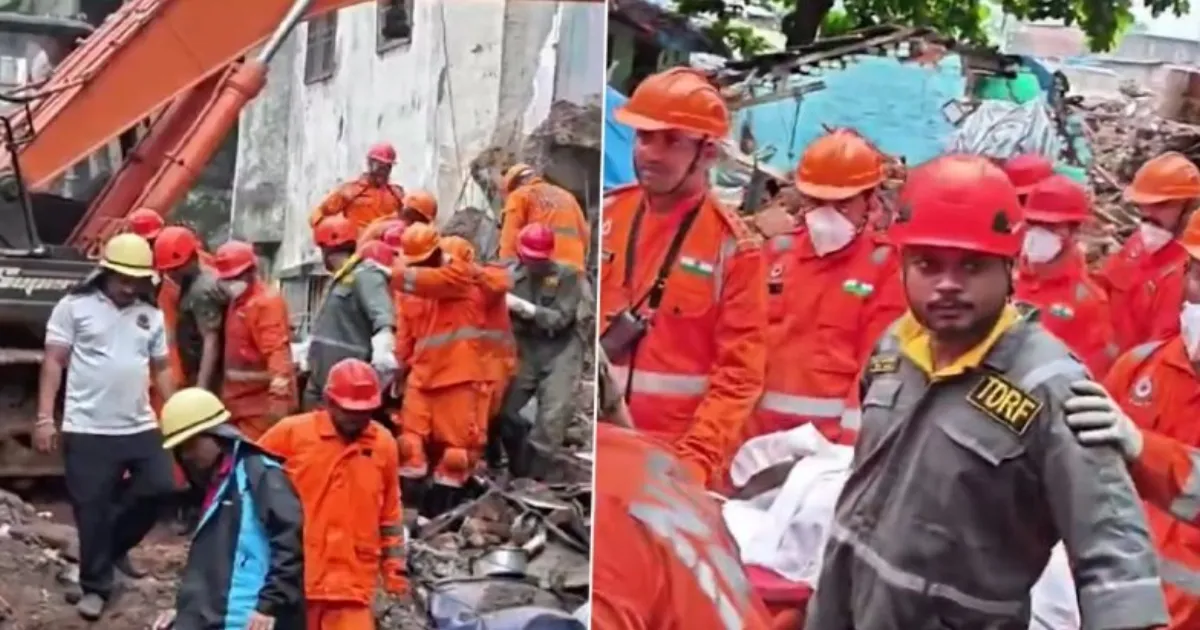 Building Collapses During Repair Work Near Mumbai, Five Dead And Many Trapped