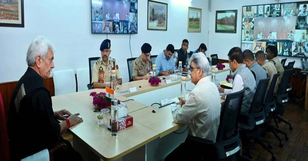 J&K Lieutenant Governor Chairs High-Level Security Review Meeting