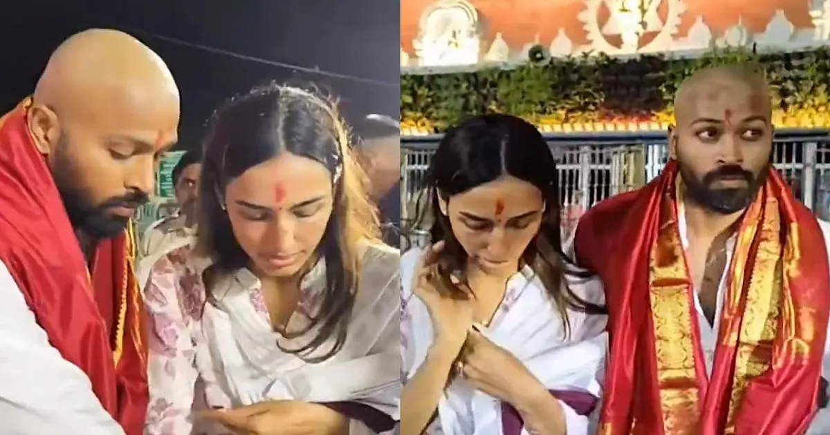 Hardik Pandya Visits Tirumala Temple With Mahieka Sharma After New Look