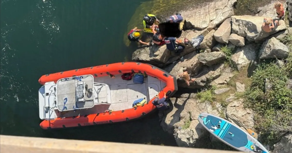 Rescue Teams Save Teen Stranded On Rocks After California Bridge Jump