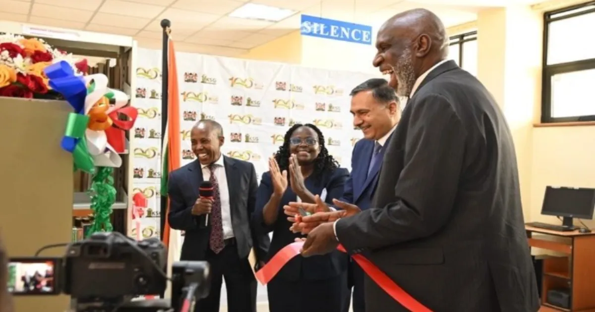 India Corner Inaugurated At Kenya School Of Government Library By Indian Envoy