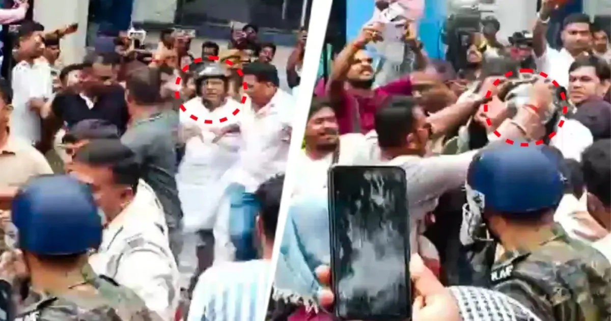 Eggs Hurled At Former TMC MLA Nirmal Ghosh Following Arrest In RG Kar Case
