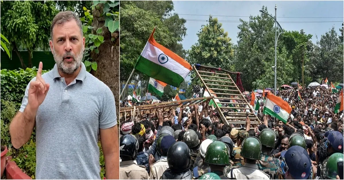 Protesters In Jharkhand Demand Rahul Gandhi Withdraw Coalition Support