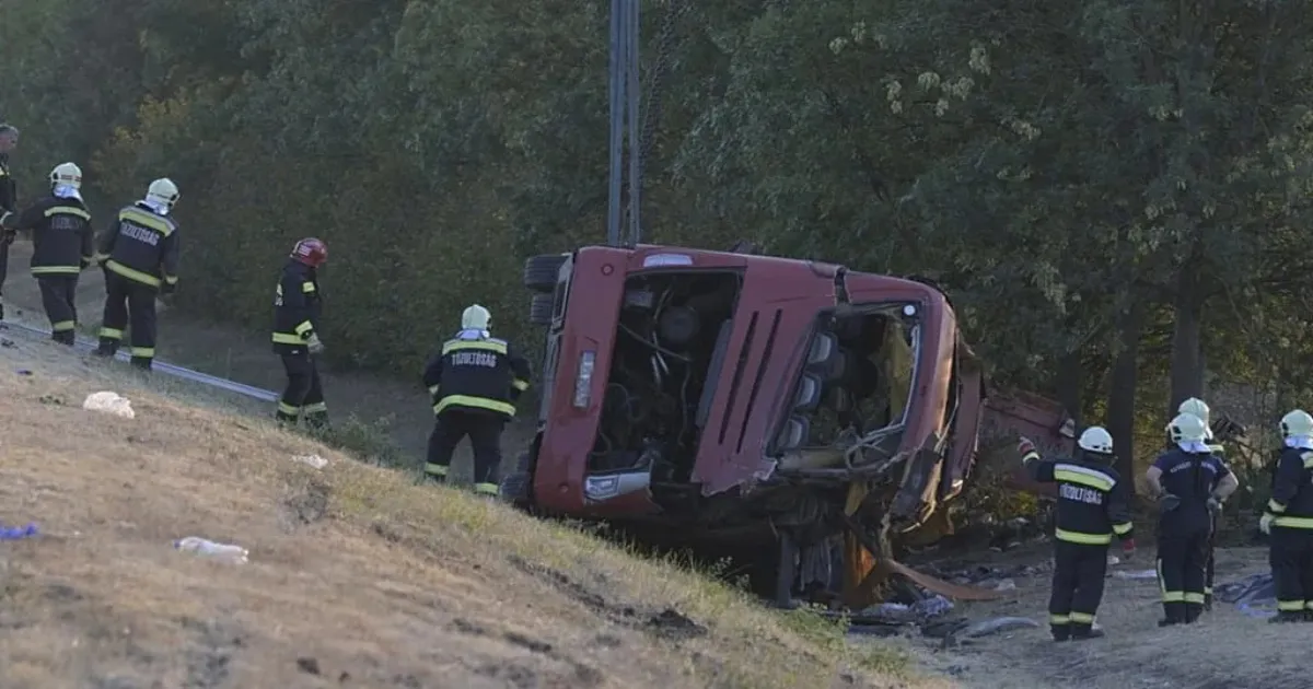 Tourist Bus Overturns In Hungary, Killing 12 And Injuring 10 Passengers In Crash