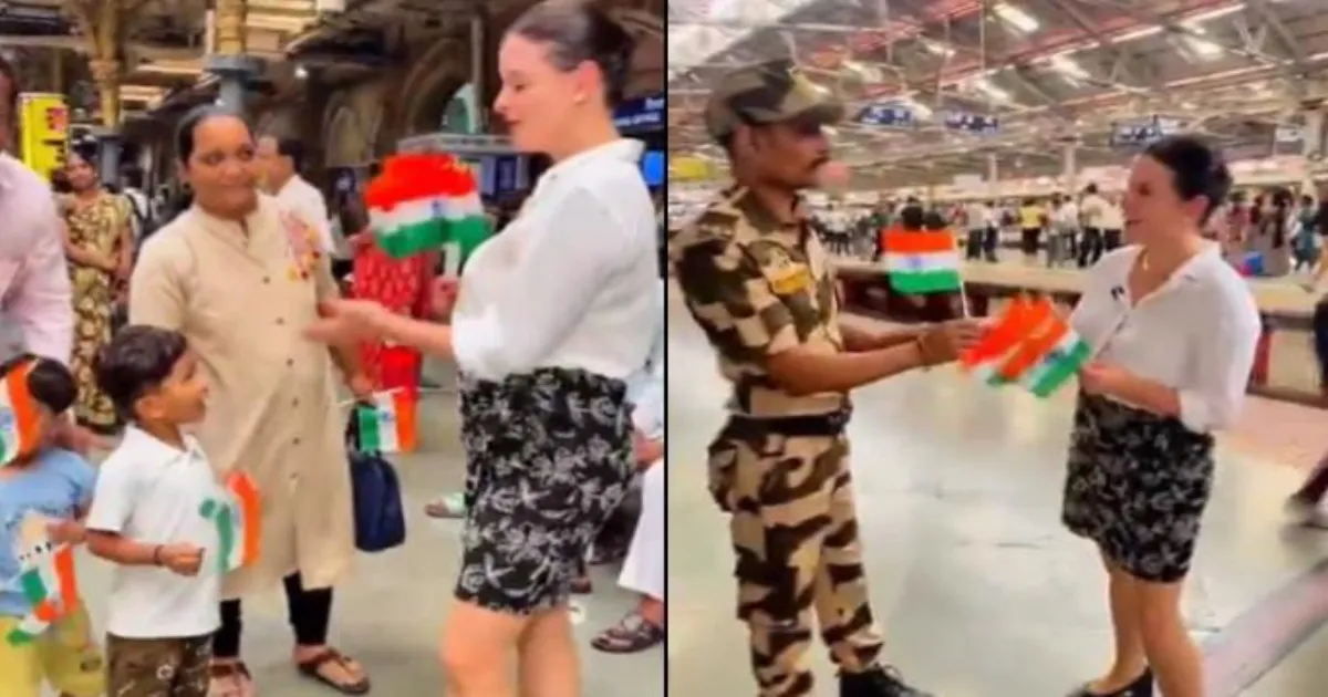 Israeli Diplomat Distributes Tricolours At Mumbai Railway Station, Wins Hearts And Praise Online