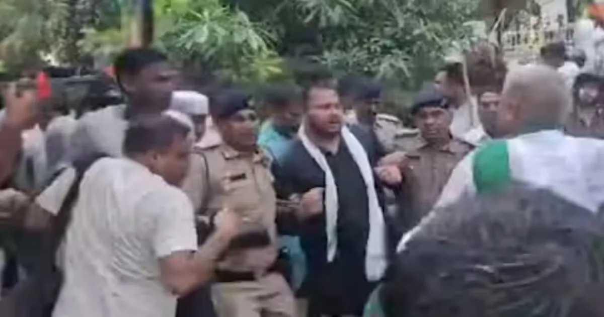 Tejashwi Yadav Detained During Protest Over Cop’s AK-47 Use In Patna