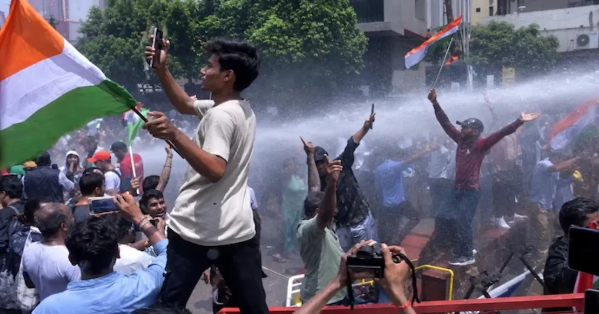 Bihar Student Protests: Barricades Broken, Police Use Water Cannons