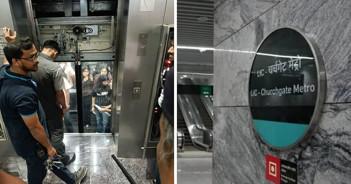 Churchgate Metro Lift Technical Failure Traps Several Passengers In Mumbai Station