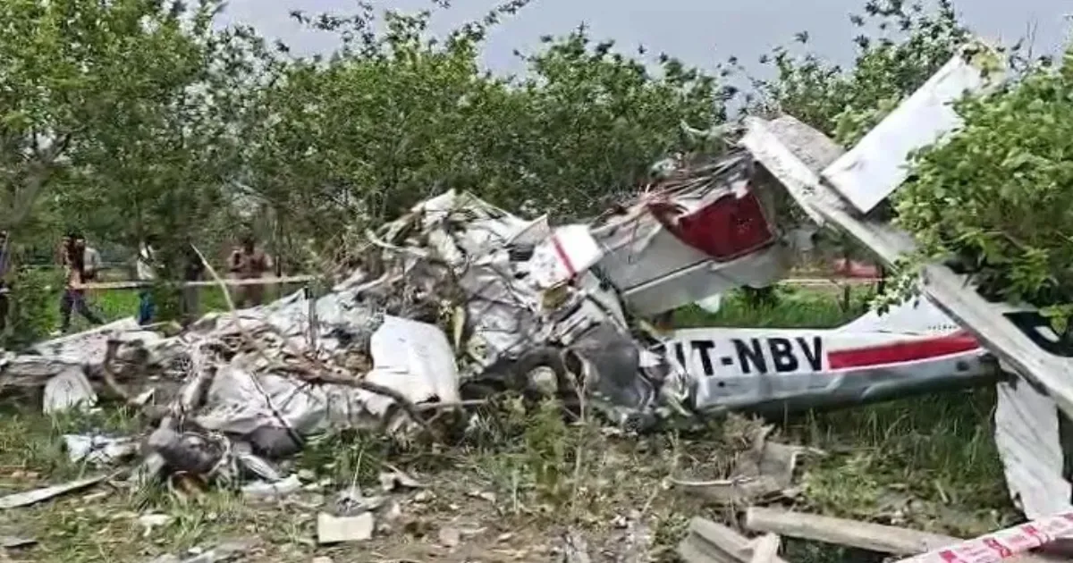 Kanpur Training Aircraft Crash Claims Two Pilot Lives From Gujarat, Karnataka