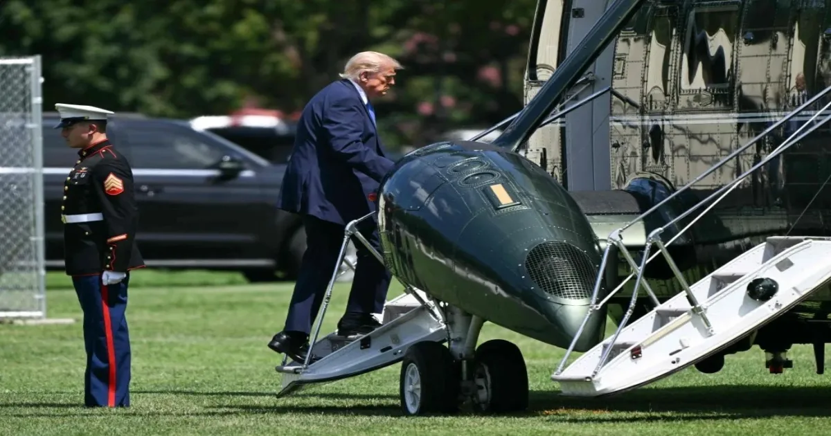Trump Helicopter’s Close Encounter With Jet Blamed On White House Construction Work