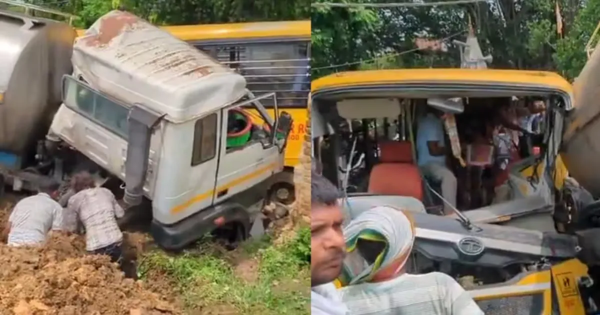 Uttar Pradesh: Over 2 Dozen Students Injured In School Bus-Truck Collision