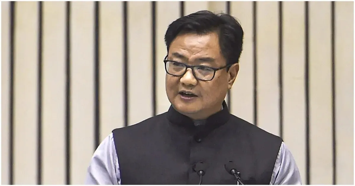 Kiren Rijiju Attacks Congress Over India's GDP Metrics, Citing Their Blind Political Hatred